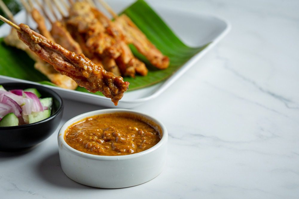 Bumbu kacang sate kambing. Dari freepik
