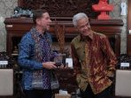 Ganjar Pranowo bertemu dengan Bendahara dan Menteri Perdagangan dan Investasi Queensland, Australia. Foto: humas pemprov Jateng