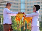 Ganjar Pranowo menjadi inspektur upacara HUT Kemerdekaan RI tingkat provinsi Jateng