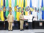 Pemerintah Kabupaten Jepara berhasil meraih penghargaan dalam pengendalian inflasi daerah dari Kementerian Dalam Negeri