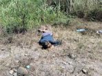 Korban saat ditemukan telantar di Bantaran Sungai Progo
