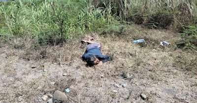 Korban saat ditemukan telantar di Bantaran Sungai Progo