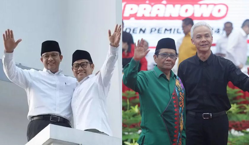 ua pasangan Capres-Cawapres yang akan bertarung di Pilpres 2024 akan mendaftarkan diri ke KPU. (Foto: Kolase PMJ News)