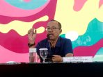 Pengelola Diklat Sepak Bola Cilo Sportivo, Edy Prayitno saat berbagi pengalaman di Pusat Informasi Piala Dunia U-17 2023 di Hotel Solia Zigna Kampung Batik, Solo, Sabtu 25 November 2023. (Foto: dok. Media PSSI)