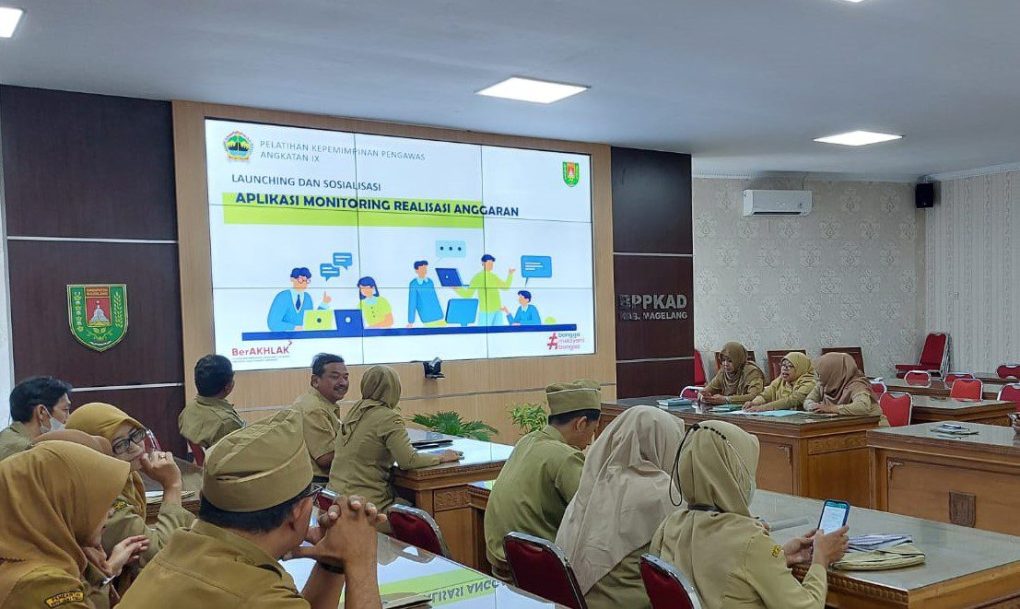 Launching aplikasi Monitoring Realisasi Anggaran (SiMoRA)