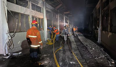 Pabrik Sarung Tangan di Bantul Terbakar Hebat, Satpam Dengar Ledakan Sebelum Api Berkobar