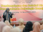 Pendampingan dan Deteksi Dini Permasalahan Psikologi Remaja, di aula Gedung DWP Jateng, Selasa (14/11/2023).
