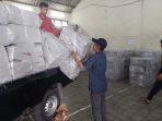 KPU Temanggung menerima logistik untuk Pemilu 2024 berupa alat tulis kantor (ATK).