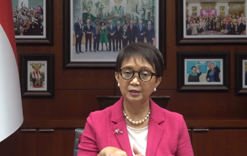 Menteri Luar Negeri RI, Retno LP Marsudi. (Foto: PMJ News/YouTube Kemenlu).