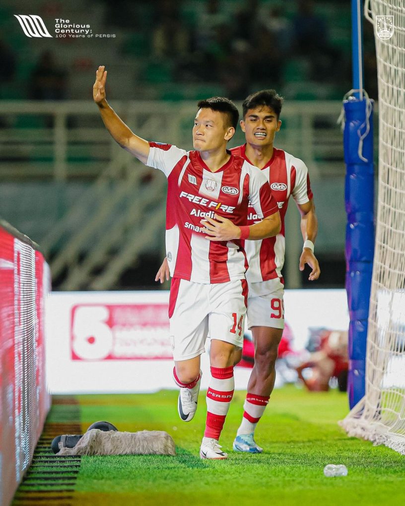 Sho Yamamoto yang berhasil mencetak gol perdananya. Foto: instagram Persis Solo.