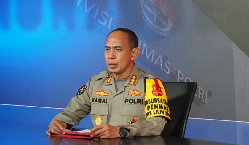 Juru Bicara Polri, Kombes Pol Ahmad Musthofa Kamal saat konferensi pers. (Foto: PMJ News)
