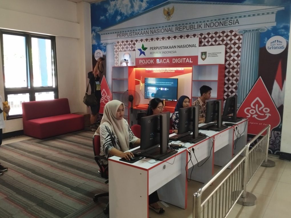 Pojok Baca Digital di Terminal Tirtonadi. (Foto: dok. Humas TTA Tirtonadi)