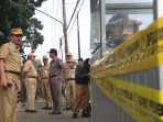 Pedagang Kaki Lima (PKL) di sepanjang Jalan Gatot Subroto Temanggung ditertibkan, Senin (8/1/2024) pagi.