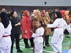 Ketua DPR RI, Puan Maharani meresmikan GOR Bung Karno Sukoharjo, Kamis (11/1/2024).