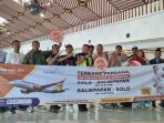 Penerbangan perdana Super Air Jet rute Solo-Balikpapan PP Jumat 2 Februari 2024 lalu. (Foto: dok. Humas Angkasa Pura I)