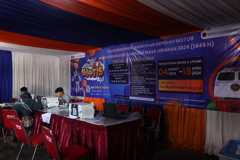 Pendaftaran program Motis 2024 sendiri telah dimulai sejak 4 Maret hingga 18 April 2024 melalui laman mudikgratis.dephub.go.id. (Foto: dok. Daop 6 Yogyakarta)