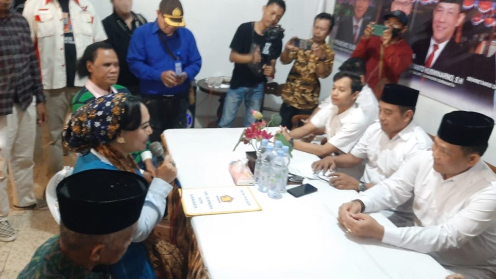 Diah Warih Anjari saat wali) di DPC Partai Gerindra Kota Solo, Rabu 5 Juni 2024. (Foto: Putri Sejati)