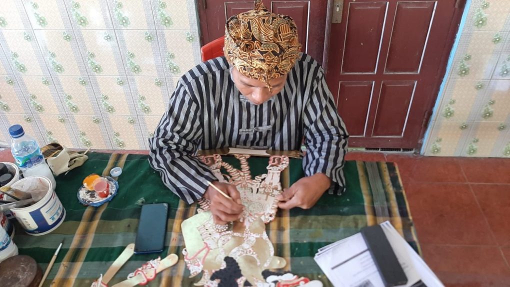 Wayang menjadi kekuatan utama Desa Wisata Sidowarno, Kecamatan Wonosari, Kabupaten Klaten, Jawa Tengah. (Foto: Putri Sejati)