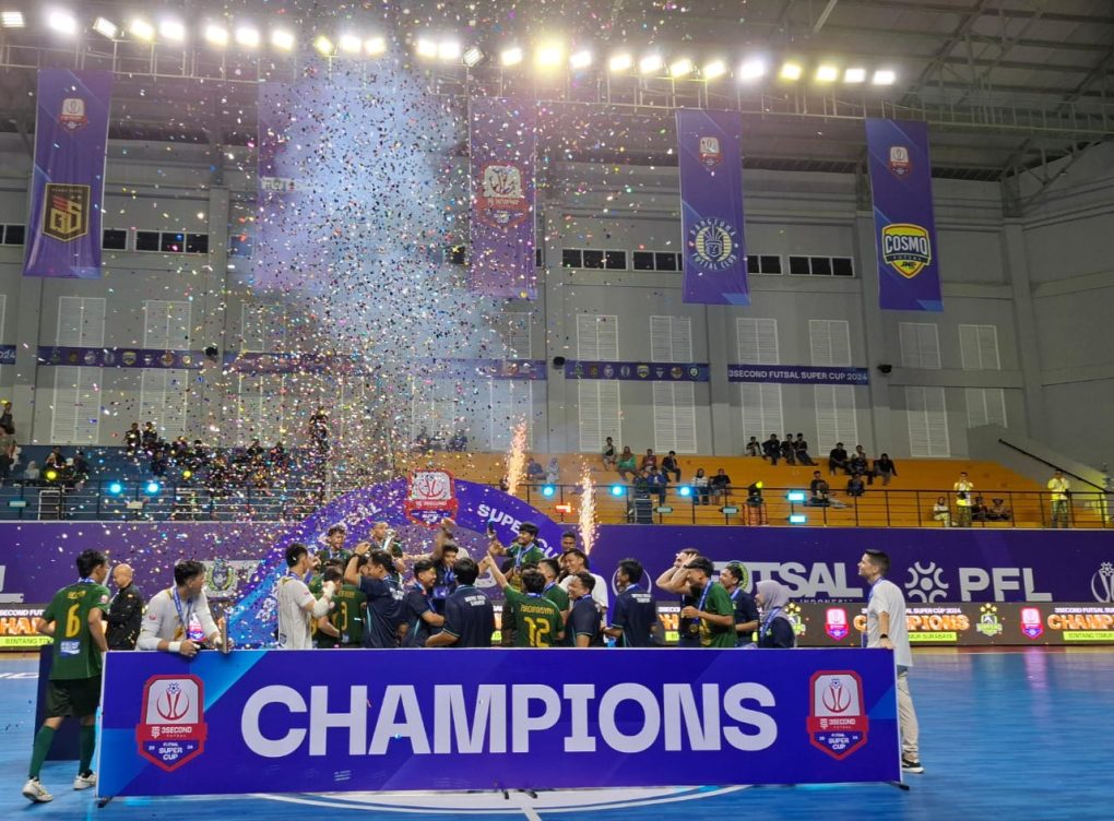Bintang Timur Surabaya akhirnya keluar sebagai jawara dalam kompetisi 3Second Futsal Super Cup 2024. (Foto: Putri Sejati)