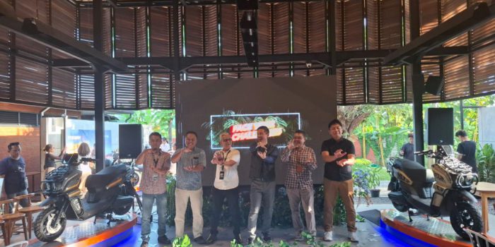 Launching sekaligus test drive Indomobil eMotor Tyranno yang diadakan di Grandis, Colomadu, Kabupaten Karanganyar, Jawa Tengah, 21 Juli 2025. (Foto: Putri Sejati)