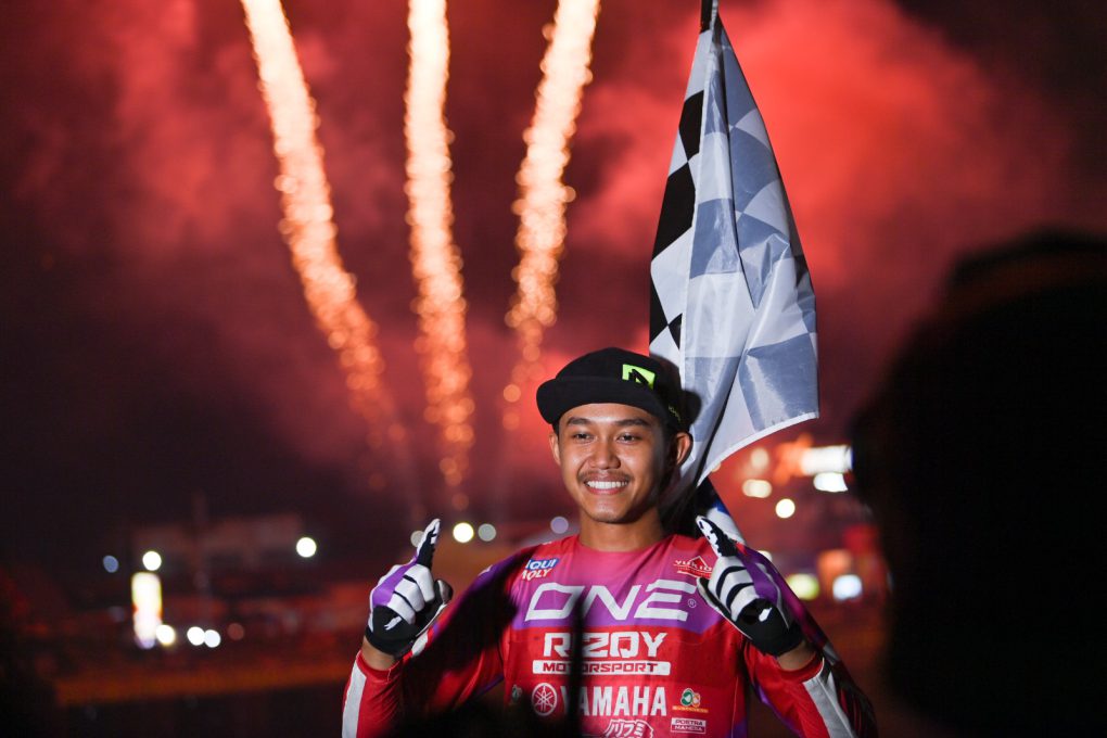 Rider asal Aceh, Lantian Juan berhasil keluar sebagai jawara putaran seri keempat TDG 2025. (Foto: dok. TGD 2025)