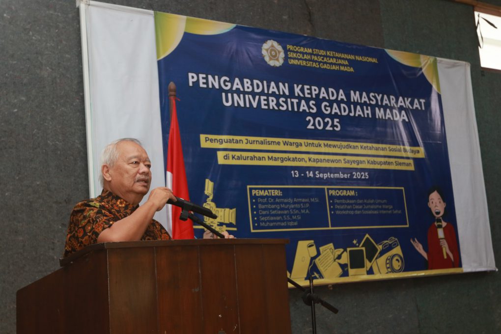 Prof. Dr. Armaidy Armawi, M.Si., Kepala Studi Program Ketahanan Nasional UGM