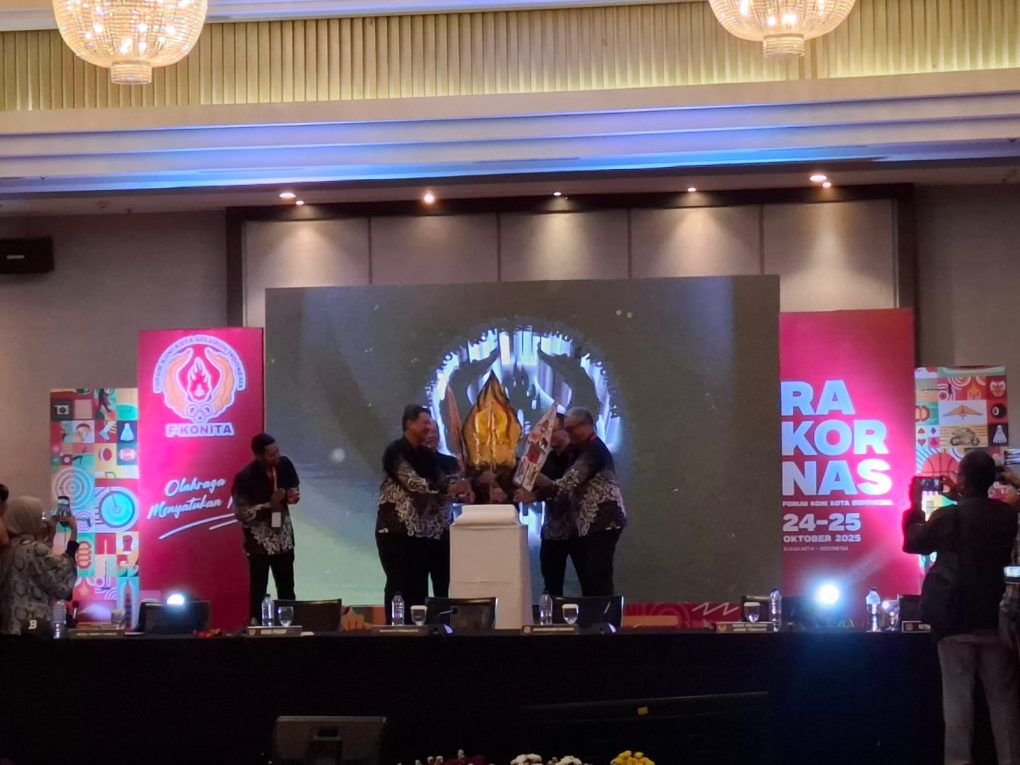 Pembukaan Rapat Koordinasi Nasional Forum KONI Kota (Rakornas F-KONITA) di Hotel Swiss-Belinn Saripetojo, Kota Solo, Jawa Tengah, Jumat 24 Oktober 2025. (Foto: Putri Sejati)