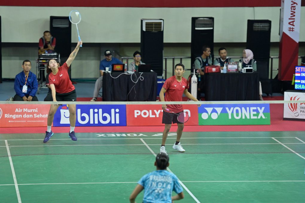 Fredy Setiawan/Khalimatus Sadiyah sebagai unggulan pertama memastikan diri melenggang ke partai final usai menang atas Pramod Bhagat/Manisha Ramadass 21-18, 13-21, 22-20. (Foto: dok. PIPBI 2025)