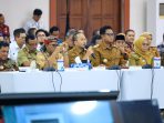 Wali Kota Solo, Respati Ardi saat mengikuti Rakor Penyelenggaraan Program MBG di Gedung Gradhika Bhakti Praja, Kota Semarang, Jawa Tengah, Selasa 3 Maret 2026. (Foto: dok. Prokompim Pemkot Solo)