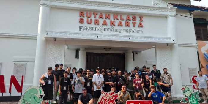Sebanyak 50 seniman grafiti dari 19 negara berpartisipasi dalam ajang Festival Grafiti International Meeting of Styles (MOS) 2026. (Foto: Putri Sejati)