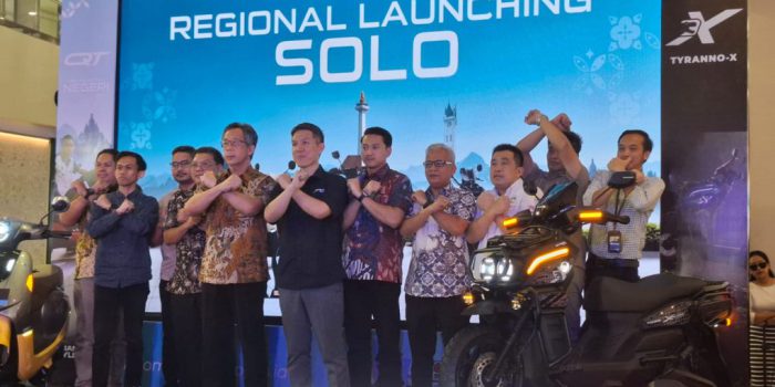 PT Indomobil Emotor Internasional (IEI) resmi menghadirkan produk terbarunya, QT, QT Pro dan Tyranno X di Kota Solo, Jawa Tengah melalui regional launching yang digelar di Solo Paragon Mall, Senin 22 Juni 2026. (Foto: Putri Sejati)