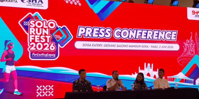 PT SHA Solo berkolaborasi dengan Pemerintah Kota (Pemkot) Solo kembali menghadirkan kembali event lari Solo Run Fest 2026 yang akan digelar 27 September 2026 mendatang. (Foto: Putri Sejati)