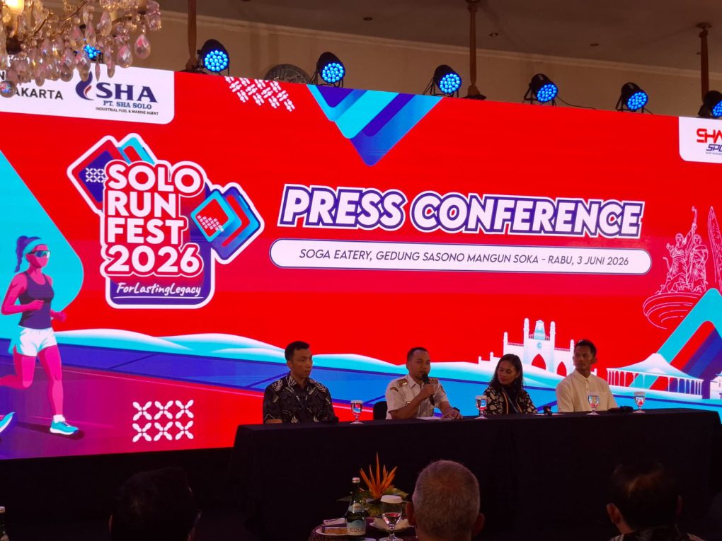 PT SHA Solo berkolaborasi dengan Pemerintah Kota (Pemkot) Solo kembali menghadirkan kembali event lari Solo Run Fest 2026 yang akan digelar 27 September 2026 mendatang. (Foto: Putri Sejati)