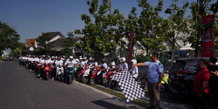 Prosesi pelepasan Feders Solo yang antusias untuk touring bersama Federal Oil, Sabtu 20 Juni 2026. (Foto: dok. ist)