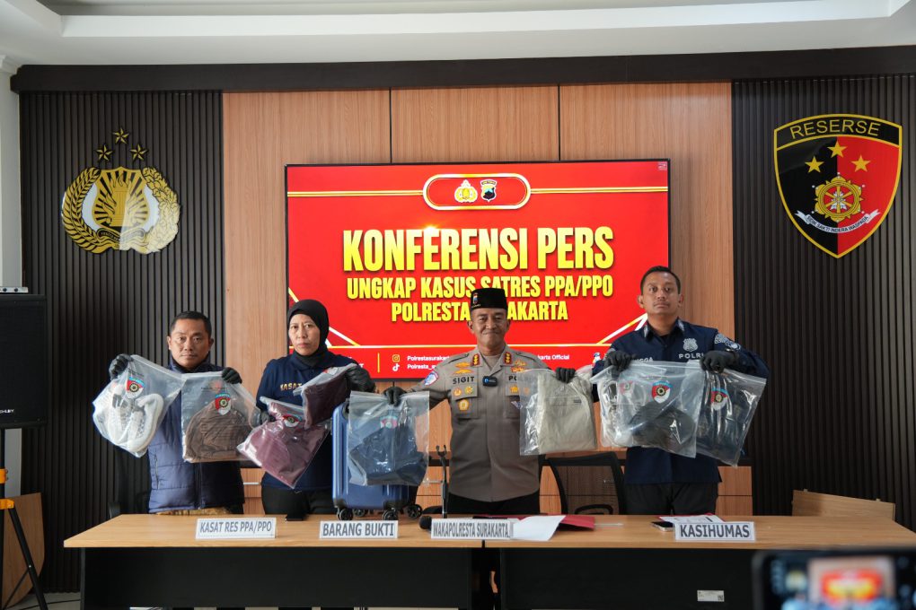 Polresta Solo berhasil mengungkap kasus pembuangan bayi laki-laki yang ditemukan di dalam toilet wanita Gerbong Eksekutif Kereta Api Sancaka jurusan Yogyakarta–Surabaya. (Foto: Putri Sejati)
