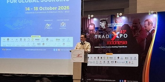 Mendag Budi Santosa saat menghadiri CEO Gathering untuk Calon Peserta Trade Expo Indonesia (TEI) ke-41 Tahun 2026 di Alila Solo, Jawa Tengah, Kamis 20 Agustus 2026. (Foto: Putri Sejati)