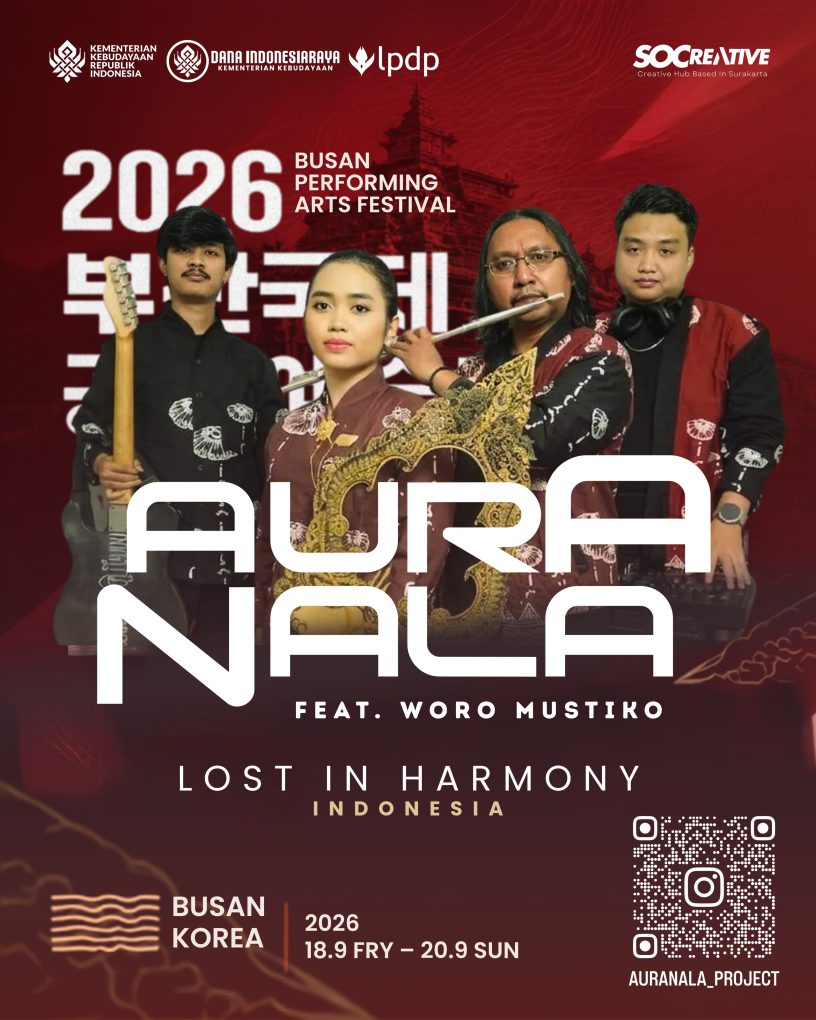Seniman asal Kota Solo, Auranala dan Woro Mustiko menjadi perwakilan Indonesia untuk tampil dalam Busan Performing Arts Festival yang digelar di Busan, Korea Selatan, 18-20 September 2026. (Foti: dok ist)