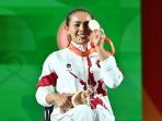 Atlet para angkat berat asal Bali, Ni Nengah Widiasih meraih medali perunggu dalam ajang Asian Para Games 2026 saat bertanding di Nagoya City Trade and Industry Center, Prefektur Aichi, Jepang, Senin 19 Oktober 2026 siang. (Foto: dok. Humas NPCI)