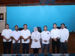 Tujuh Guru Besar baru UNS Solo yang akan dikukuhkan oleh Rektor Prof Dr dr Hartono dalam Sidang Terbuka Senat Akademik di Auditorium G.P.H. Haryo Mataram UNS, Selasa 6 Oktober 2026. (Foto: Putri Sejati)