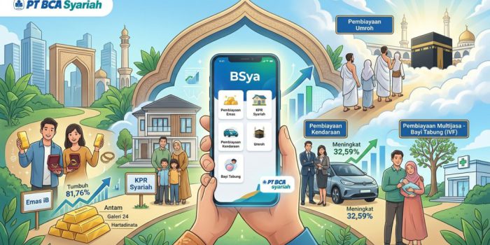 Aplikasi mobile BSya mempermudah nasabah memenuhi kebutuhan akan layanan keuangan. (Foto: ist)