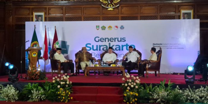 Talkshow Generus Surakarta Bertoleransi yang digelar di Pendapi Gede Kompleks Balai Kota Solo, Jawa Tengah, Rabu 28 Oktober 2026. (Foto: Putri Sejati)